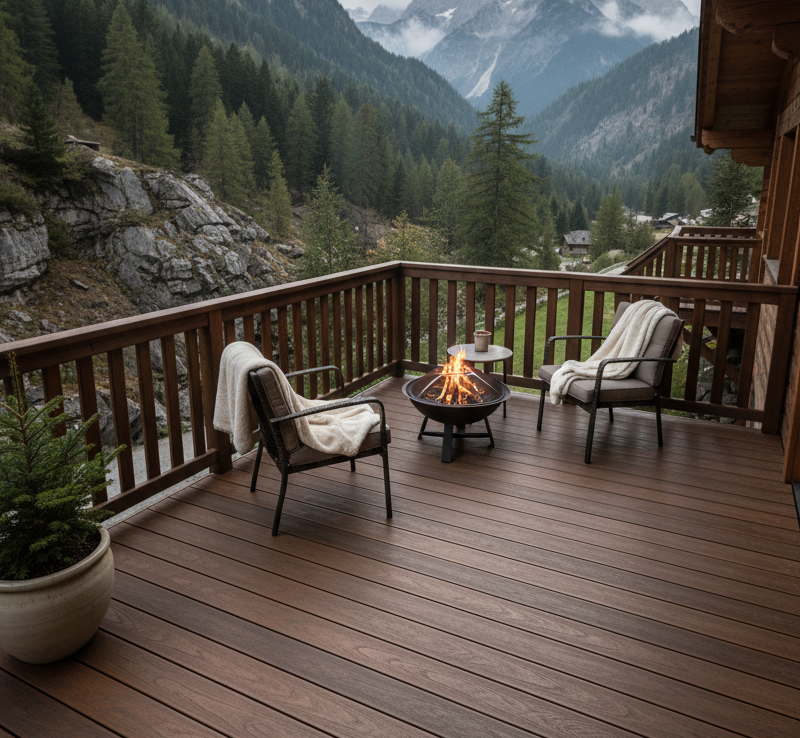 deck madeira plastica