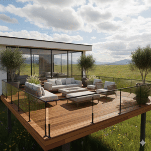 deck madeira plastica